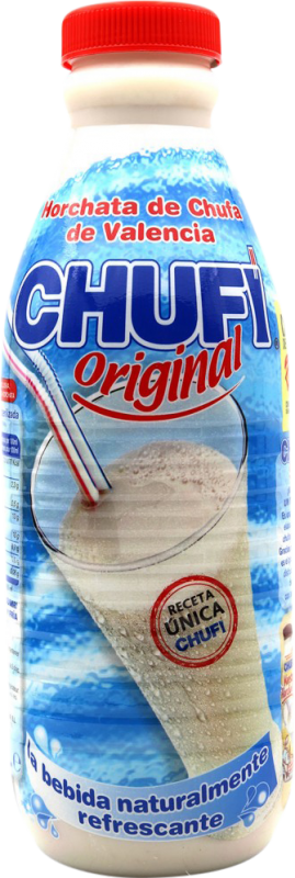 5,95 € Envio grátis | Refrescos e Mixers Chufi. Horchata Espanha Garrafa 1 L