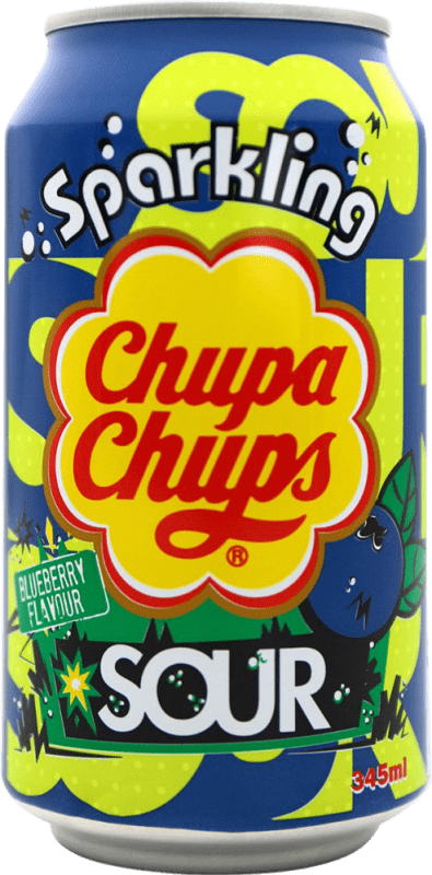 2,95 € Free Shipping | Soft Drinks Chupa Chups Spain Can 33 cl Blueberry — Blueberries