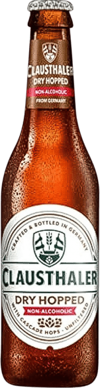 2,95 € Free Shipping | Beer Clausthaler Unfiltered Germany Third-Liter Bottle 33 cl Alcohol-Free