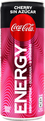 1,95 € 送料無料 | 飲み物とミキサー Coca-Cola Energy Cherry sin Azúcar アメリカ アルミ缶 25 cl
