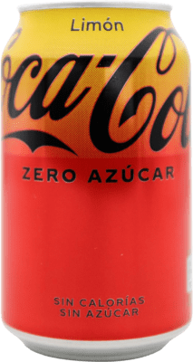 2,95 € Kostenloser Versand | Softdrinks Coca-Cola Zero Spanien Dose 33 cl Limón — Zitrone