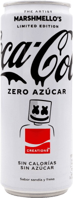 3,95 € Kostenloser Versand | Getränke und Mixer Coca-Cola Marshmello Edition Zero Spanien Alu-Dose 33 cl