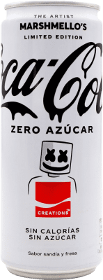 3,95 € Бесплатная доставка | Напитки и миксеры Coca-Cola Marshmello Edition Zero Испания Банка 33 cl