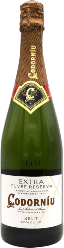 9,95 € Envío gratis | Espumoso Blanco Codorníu Extra Brut D.O. Cava España 75 cl