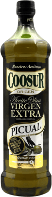 10,95 € Spedizione Gratuita | Olio d'Oliva Coosur EVO Extra Vergine Spagna Picual 1 L