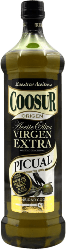 21,95 € Бесплатная доставка | Оливковое масло Coosur Virgen Extra Испания Picual бутылка 1 L