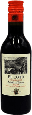 3,95 € Бесплатная доставка | Красное вино Coto de Rioja старения D.O.Ca. Rioja Ла-Риоха Испания Маленькая бутылка 18 cl