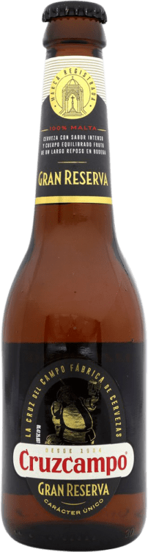 1,95 € Spedizione Gratuita | Birra Cruzcampo Gran Riserva Spagna Bottiglia Terzo 33 cl