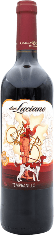 2,95 € Envio grátis | Vinho tinto Don Luciano I.G.P. Vino de la Tierra de Castilla Espanha Tempranillo Garrafa 75 cl