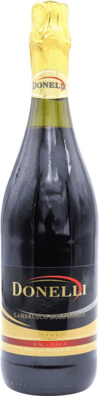6,95 € Free Shipping | Red Sparkling Wine Donelli I.G.T. Emilia Romagna Italy Lambrusco 75 cl