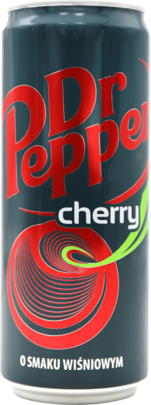 1,95 € Envio grátis | Refrescos e Mixers Dr. Pepper Cherry Estados Unidos Lata 33 cl