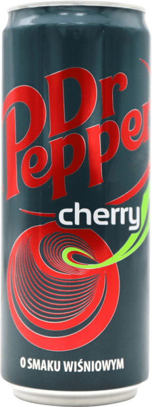 2,95 € Envio grátis | Refrigerantes Dr. Pepper Estados Unidos Lata 33 cl Cherry — Cereja