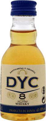 3,95 € Free Shipping | Whisky Blended DYC Spain 8 Years Miniature Bottle 5 cl