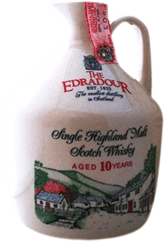 325,95 € Spedizione Gratuita | Whisky Single Malt Edradour Ceramic Decanter Regno Unito 10 Anni Bottiglia 70 cl