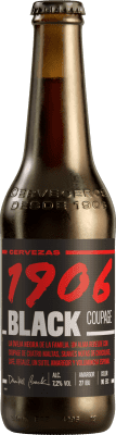 24,95 € 免费送货 | 盒装6个 啤酒 Estrella Galicia 1906 Negra Black Coupage 西班牙 三分之一升瓶 33 cl