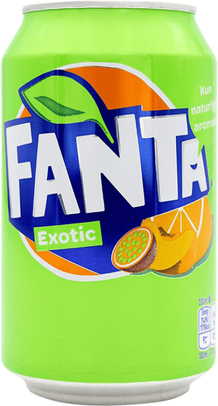 0,95 € Envío gratis | Refrescos Fanta Alemania Lata 33 cl Exotic — Exótico