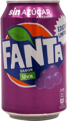 1,95 € 免费送货 | 饮料和搅拌机 Fanta Uva 德国 铝罐 33 cl