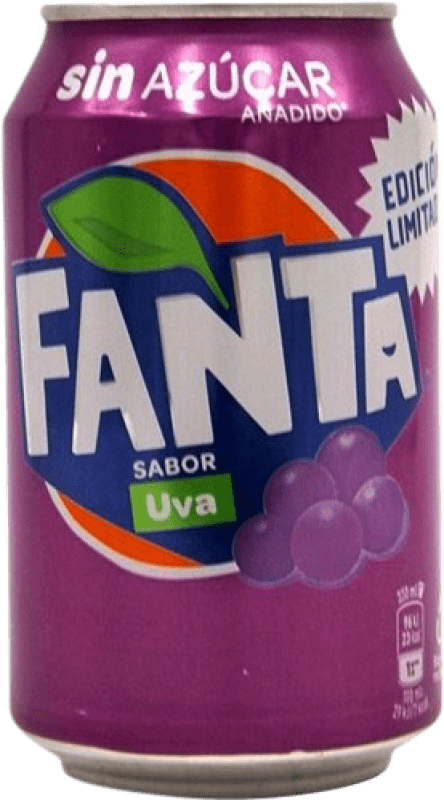 1,95 € Envío gratis | Refrescos Fanta Alemania Lata 33 cl Uva