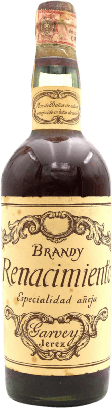 419,95 € Envio grátis | Brandy Conhaque Garvey Renacimiento Espécime de Colecionador Espanha Garrafa 70 cl