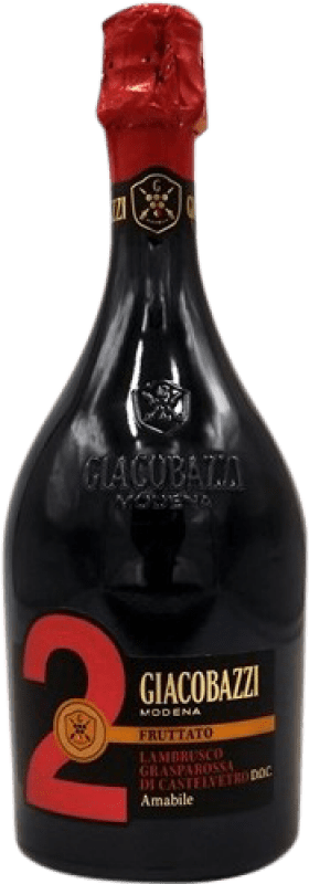 10,95 € Free Shipping | Red Sparkling Wine Giacobazzi D.O.C. Modena Italy Lambrusco 75 cl