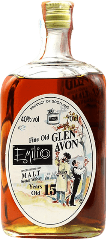 815,95 € Free Shipping | Whisky Single Malt Glen Avon Emilio Collector's Specimen Scotland United Kingdom 15 Years Bottle 70 cl