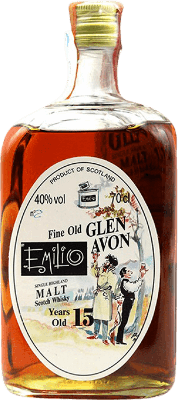 815,95 € Envío gratis | Whisky Single Malt Glen Avon Emilio Ejemplar Coleccionista Escocia Reino Unido 15 Años Botella 70 cl