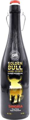 12,95 € Envío gratis | Sangría Golden Bull Tinto España Botella 75 cl