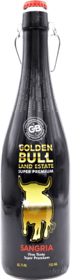 12,95 € Spedizione Gratuita | Sangria Golden Bull Tinto Spagna Bottiglia 75 cl