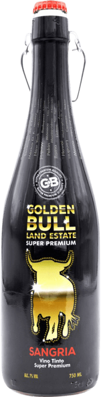12,95 € Envio grátis | Sangria Golden Bull Tinto Espanha Garrafa 75 cl