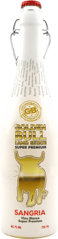 12,95 € Spedizione Gratuita | Sangria Golden Bull Vino Blanco Spagna Bottiglia 75 cl