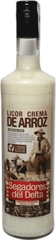 9,95 € Envío gratis | Crema de Licor Gómez Caro Arroz Segadores del Delta España Botella 70 cl