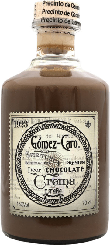8,95 € Бесплатная доставка | Ликер крем Gómez Caro Chocolate Испания бутылка 70 cl