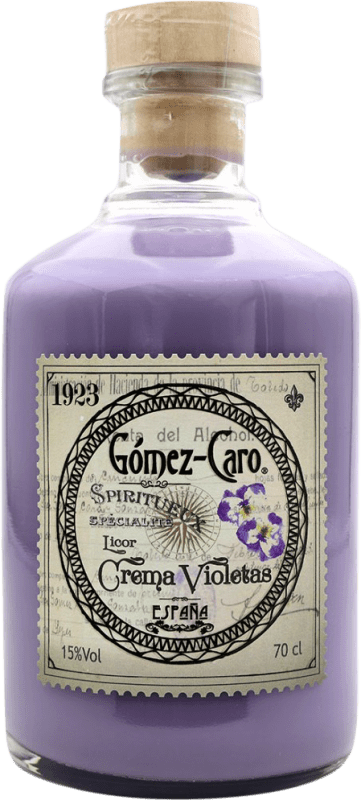 8,95 € Бесплатная доставка | Ликер крем Gómez Caro Violetas Испания бутылка 70 cl
