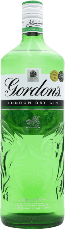 22,95 € Envio grátis | Gin Gordon's Original Reino Unido Garrafa 1 L