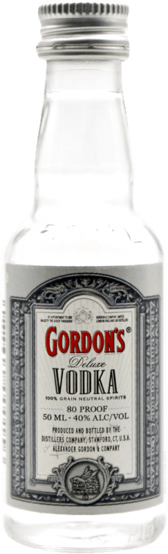 1,95 € Envoi gratuit | Vodka Gordon's Royaume-Uni Mini-Bouteille 5 cl