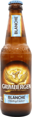 3,95 € Envío gratis | Cerveza Grimbergen Blanche Bélgica Botellín Tercio 33 cl