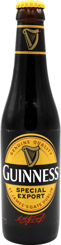 6,95 € Envío gratis | Cerveza Guinness Export Special — Especial Irlanda Botellín Tercio 33 cl