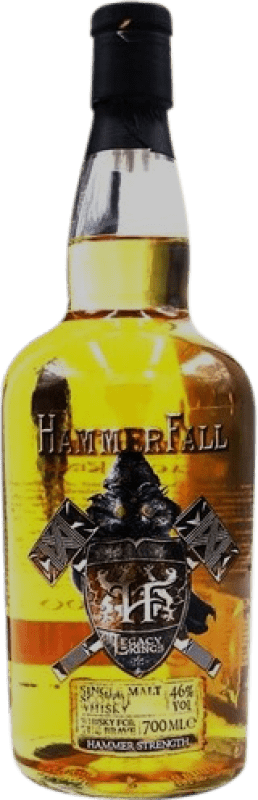 85,95 € Envio grátis | Whisky Single Malt Hammerfall Legacy of Kings Reino Unido 70 cl