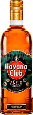 18,95 € Envío gratis | Ron Havana Club Añejo Origen Cuba Botella 70 cl