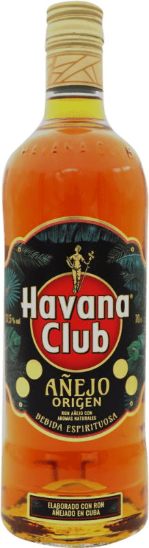 19,95 € 免费送货 | 朗姆酒 Havana Club Añejo Origen 古巴 瓶子 70 cl