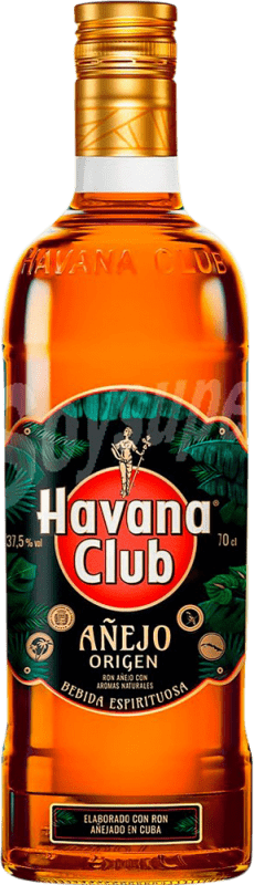 18,95 € Envío gratis | Ron Havana Club Añejo Origen Cuba Botella 70 cl