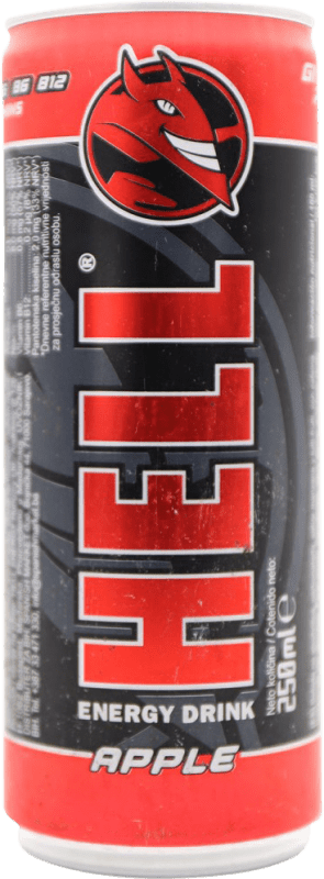 0,95 € Envío gratis | Bebida Energética Hell Hungría Lata 25 cl Apple — Manzana