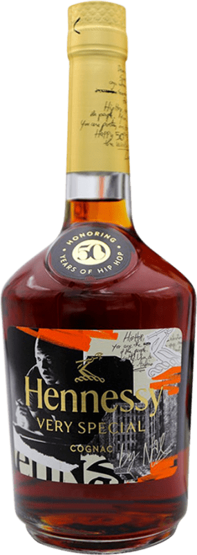 99,95 € Free Shipping | Cognac Hennessy VS 50 Years of Hip Hop & Nas A.O.C. Cognac France Bottle 70 cl