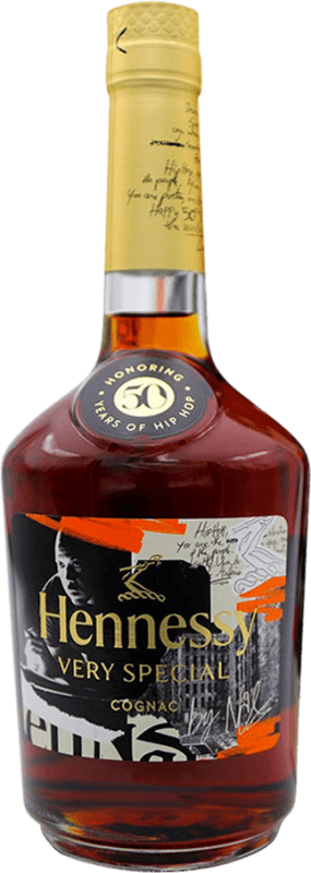 127,95 € Envio grátis | Conhaque Cognac Hennessy 50 Years of Hip Hop & Nas VS Very Special — Muito Especial A.O.C. Cognac França 70 cl