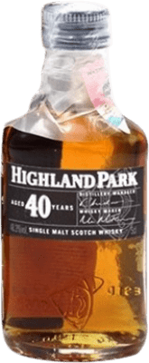 518,95 € Бесплатная доставка | Виски из одного солода Highland Park Коллекционный образец Объединенное Королевство 40 Лет миниатюрная бутылка 5 cl