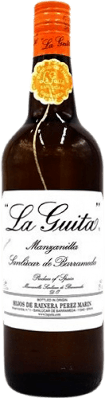 8,95 € Бесплатная доставка | Крепленое вино Hijos de Rainera Pérez Marín La Guita D.O. Manzanilla-Sanlúcar de Barrameda Испания бутылка 1 L