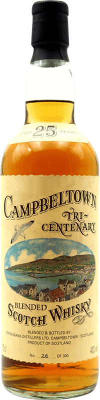 811,95 € Бесплатная доставка | Виски из одного солода J&A Mitchell Campbeltown Tri-Centenary Объединенное Королевство 25 Лет бутылка 70 cl