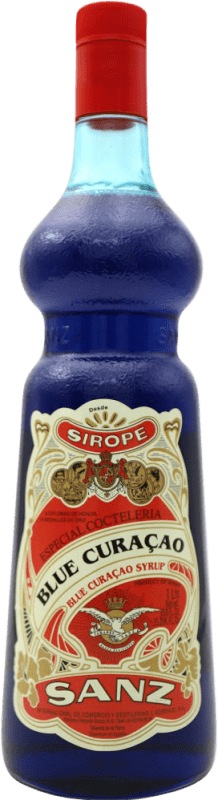11,95 € Free Shipping | Curaçao J. Borrajo Sanz Sirope Blue Edition Spain Bottle 1 L Alcohol-Free