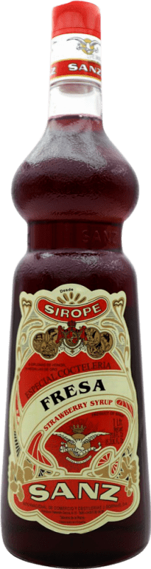 11,95 € 免费送货 | Schnapp J. Borrajo Sanz Sirope Fresa 西班牙 瓶子 1 L 不含酒精