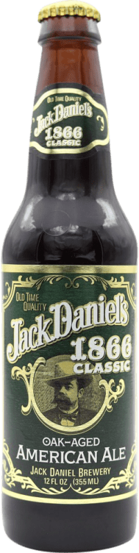 139,95 € Envío gratis | Cerveza Jack Daniel's 1866 Ale, Classic — Clásico, American Estados Unidos Botellín Tercio 35 cl